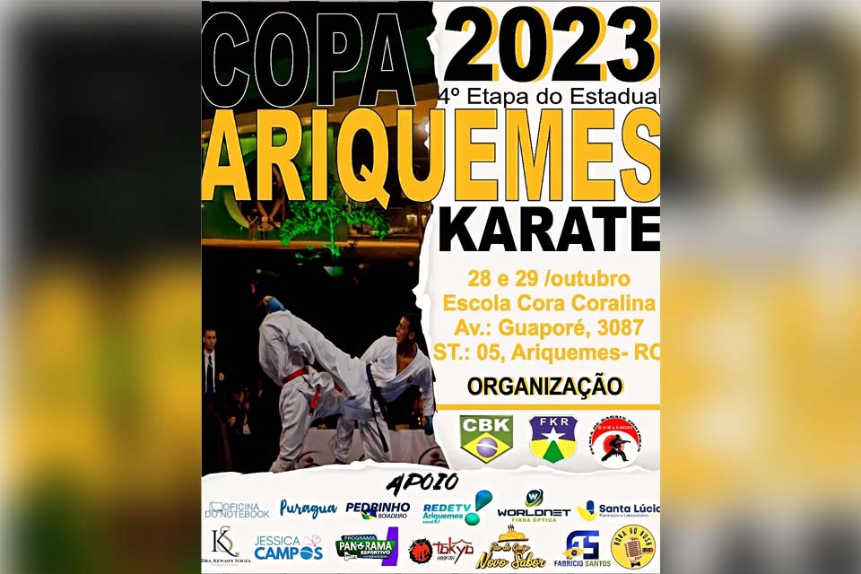 Ariquemes se prepara para receber a 4ª etapa do Campeonato Estadual de Karatê