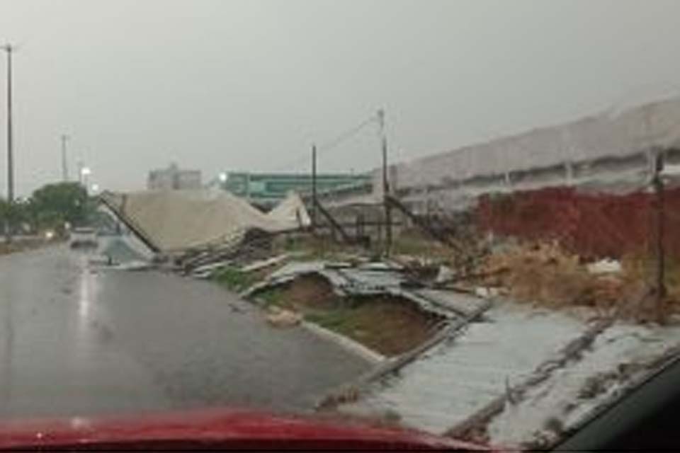 Temporal causa estragos e prejuízos em Vilhena