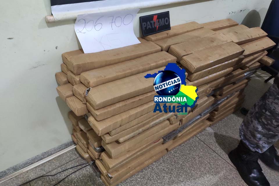 Trabalho conjunto entre, PM, PC e PRF, resulta na apreensão de mais de 200Kg de maconha