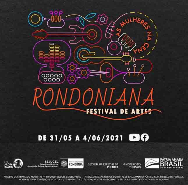 1º Festival Rondoniana de Artes – As Mulheres na Cena é realizado em formato virtual