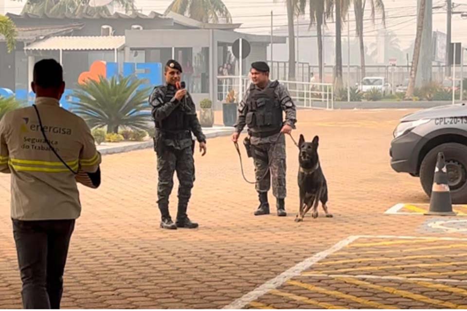 Segurança: Com cão policial Derick, Polícia Militar mostra como prevenir ataques caninos 