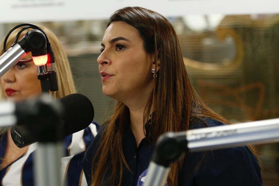 Mariana Carvalho apresenta propostas para Porto Velho seguir avançando, durante entrevista