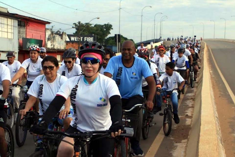 Passeio Ciclístico marca comemoração dos 46 anos de Ji-Paraná