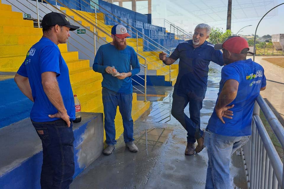 Prefeitura prepara estádio para receber Campeonato Municipal e demais competições em Jaru