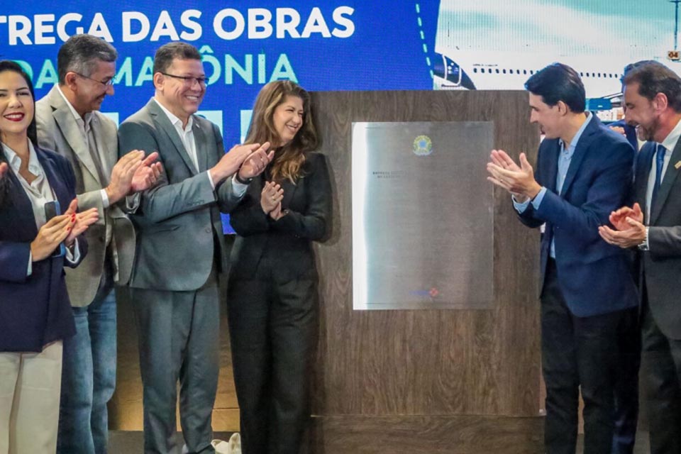 Governador Marcos Rocha destaca a importância do novo aeroporto de Porto Velho em cerimônia de inauguração