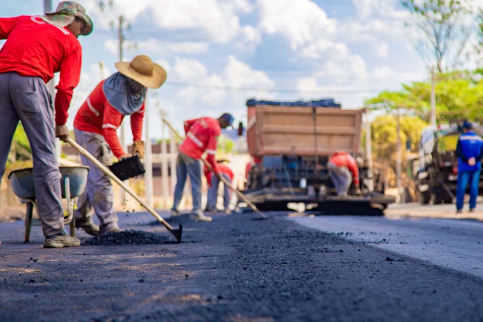 Duplicação Avenida Tapajós: Prefeitura inicia pavimentação asfáltica da via