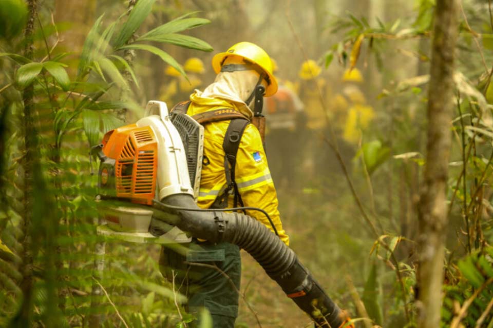 Força-tarefa mantém esforço para extinção de incêndios no Parque de Guajará-Mirim