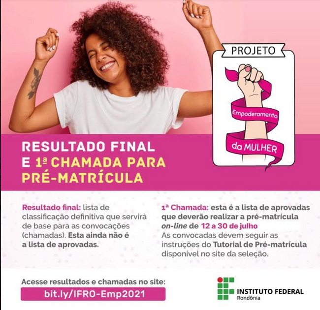 Projeto Empoderamento da Mulher está em período de pré-matrículas 