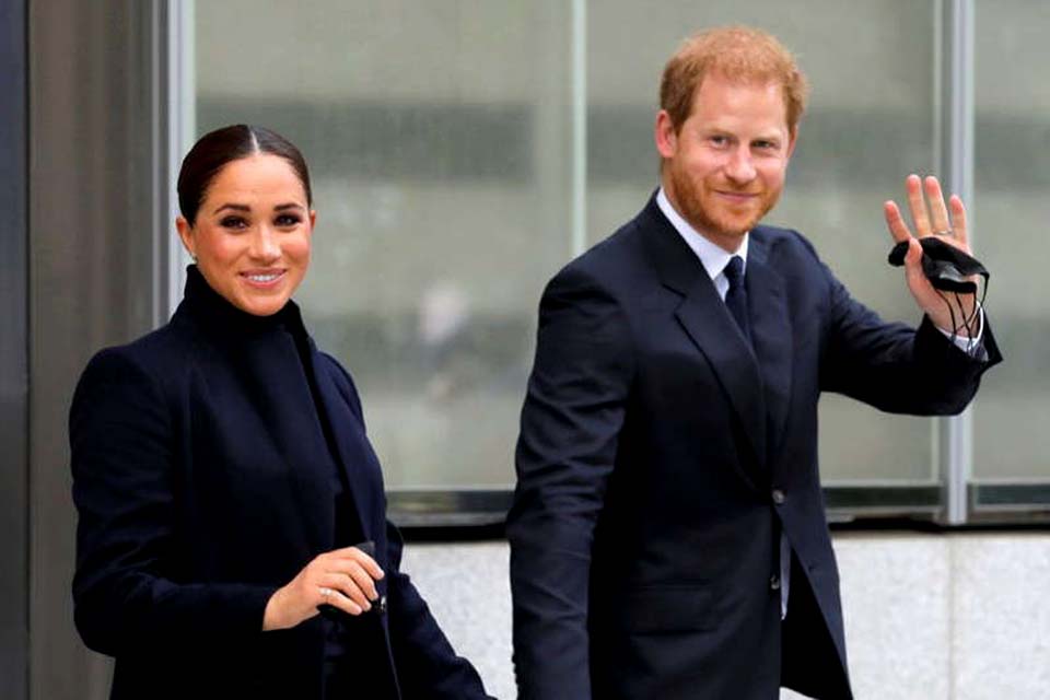 Príncipe Harry e Meghan Markle visitam World Trade Center em Nova York