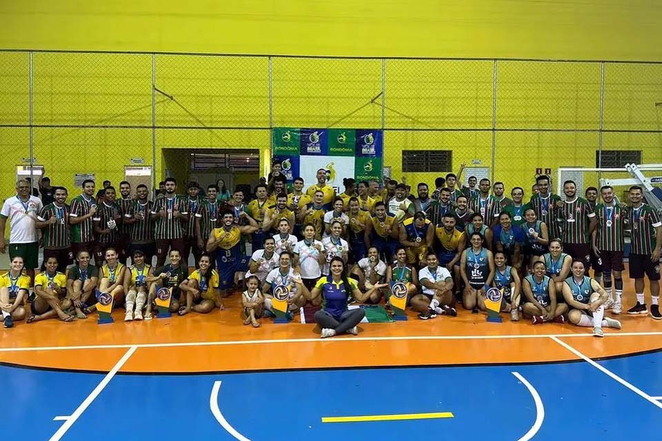 Elite da Liga Rondoniense de Vôlei conheceu seus campeões