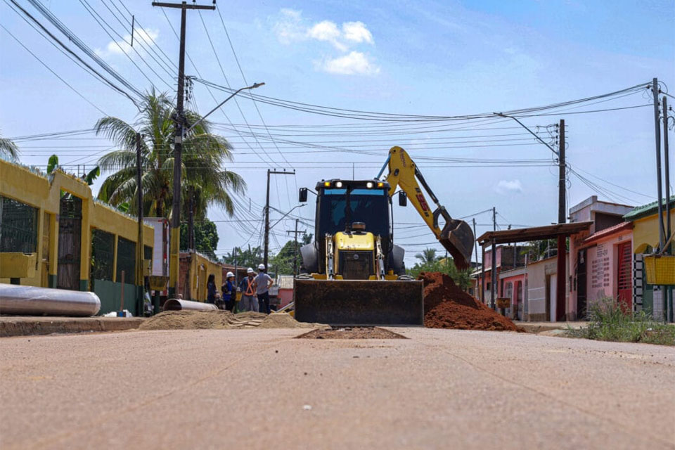 Obras para distribuição de água tratada é realizada em Porto Velho e vai contemplar bairros da Capital