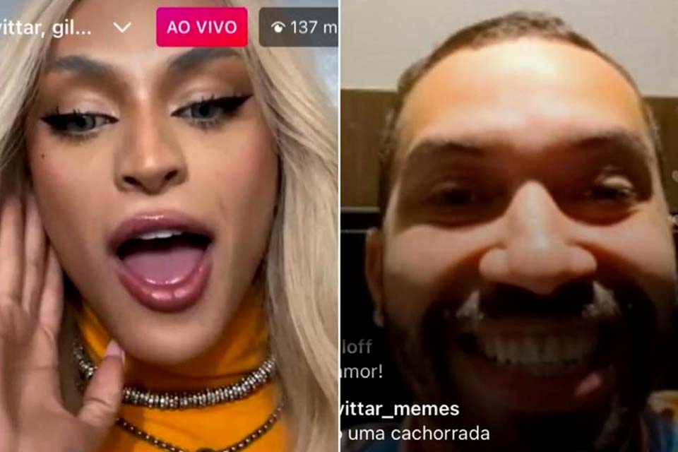 Gilberto tieta Pabllo Vittar em live e desabafa sobre vida amorosa