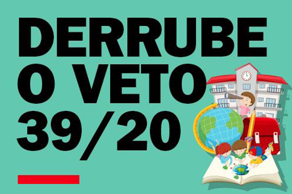 SINTERO convoca bancada federal de Rondônia para que derrube vetos que impedem investimentos à Educação