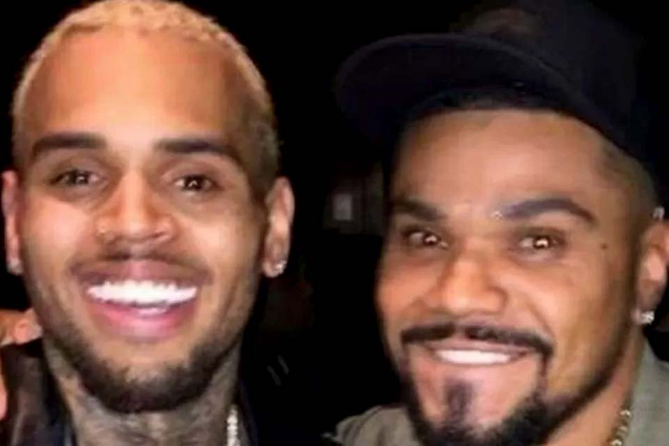 Chris Brown reage a meme sobre suposta amizade entre ele e Naldo Benny