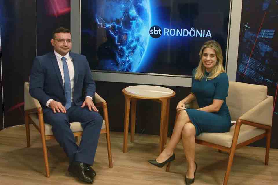 2º Vice-Presidente da Assembleia, Ribeiro do Sinpol concede entrevista ao SBT Rondônia e ressalta compromissos