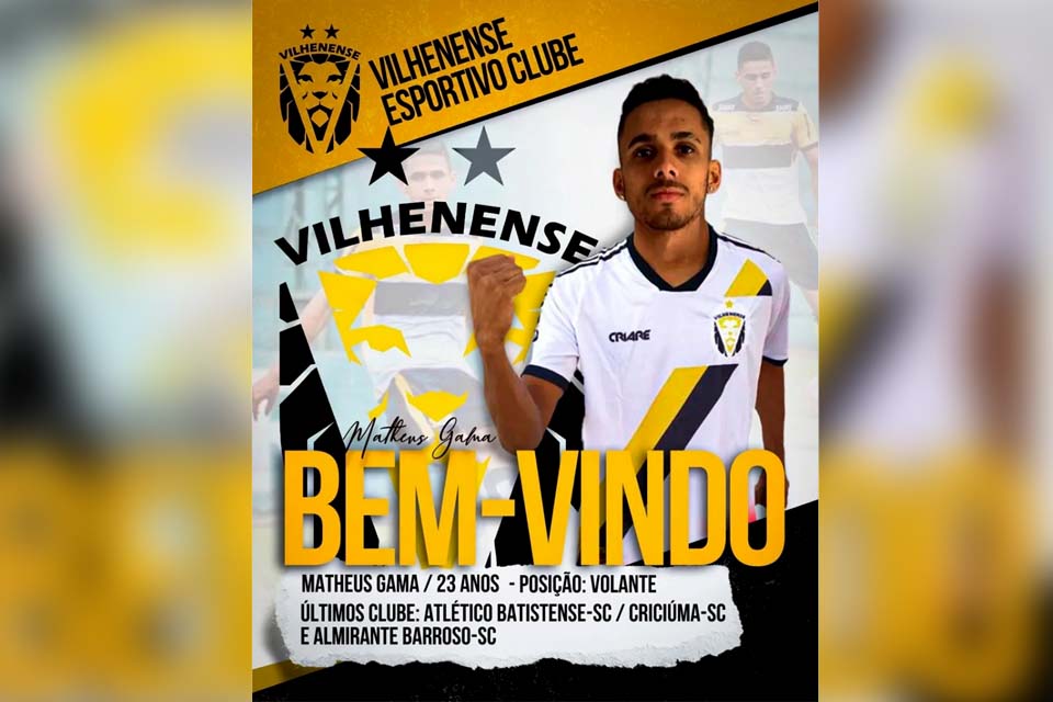 Mais um reforço na área, Vilhenense contrata volante para a temporada