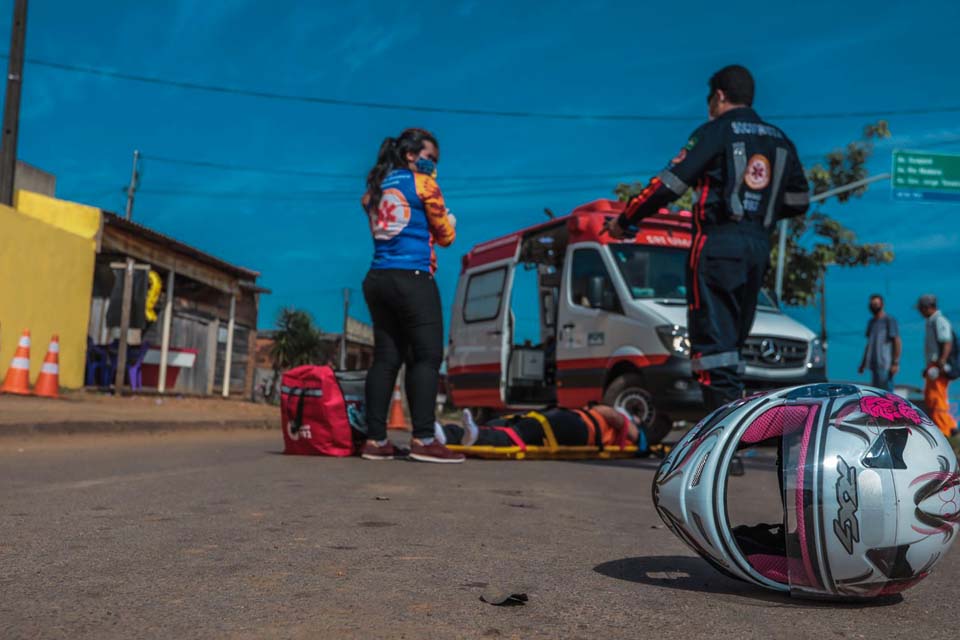 Acidentes de trânsito trazem prejuízo e aumentam número de serviços prestados pelo Samu em Porto Velho