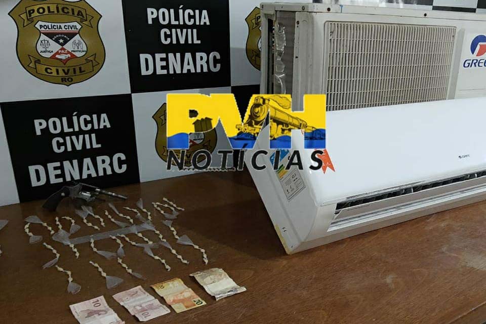 Denarc fecha boca de fumo e prende traficante com cocaína e arma de fogo