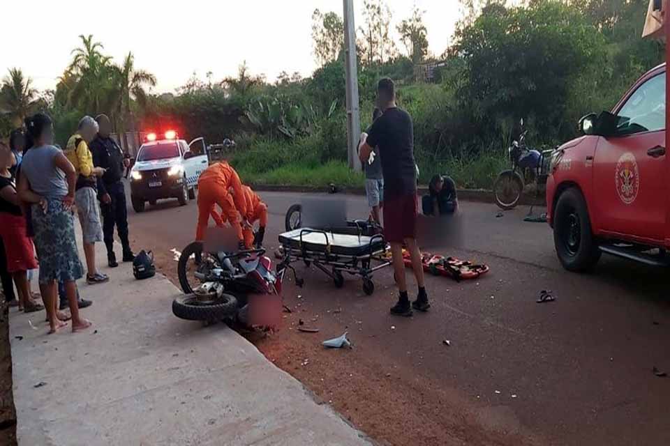 Acidente com duas motocicletas deixa duas vítimas fatais em Espigão