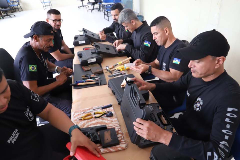 Policiais penais são capacitados com Curso de Armeiro Mecânico oferecido pelo Governo de Rondônia