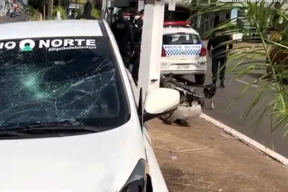 Após roubo em restaurante, homem tenta fugir e se envolver em acidente