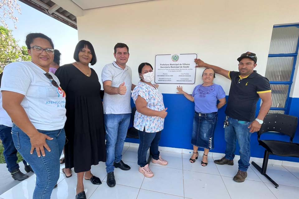 Posto de Saúde Nossa Senhora de Lourdes é reinaugurado na comunidade Vista Alegre em Vilhena