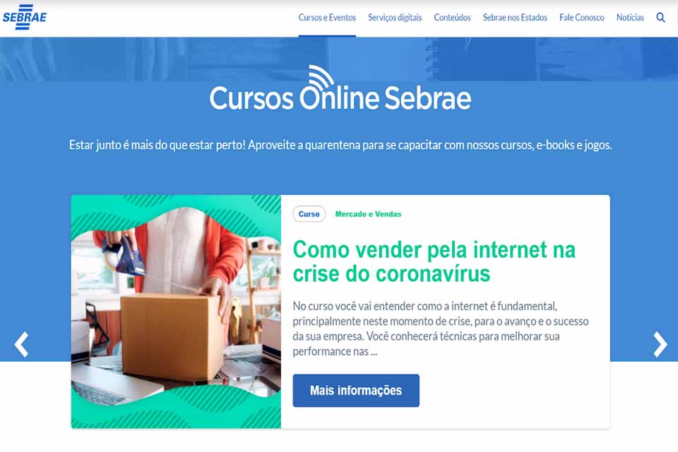 Cursos online do Sebrae chegam à marca histórica de 2 milhões de inscritos