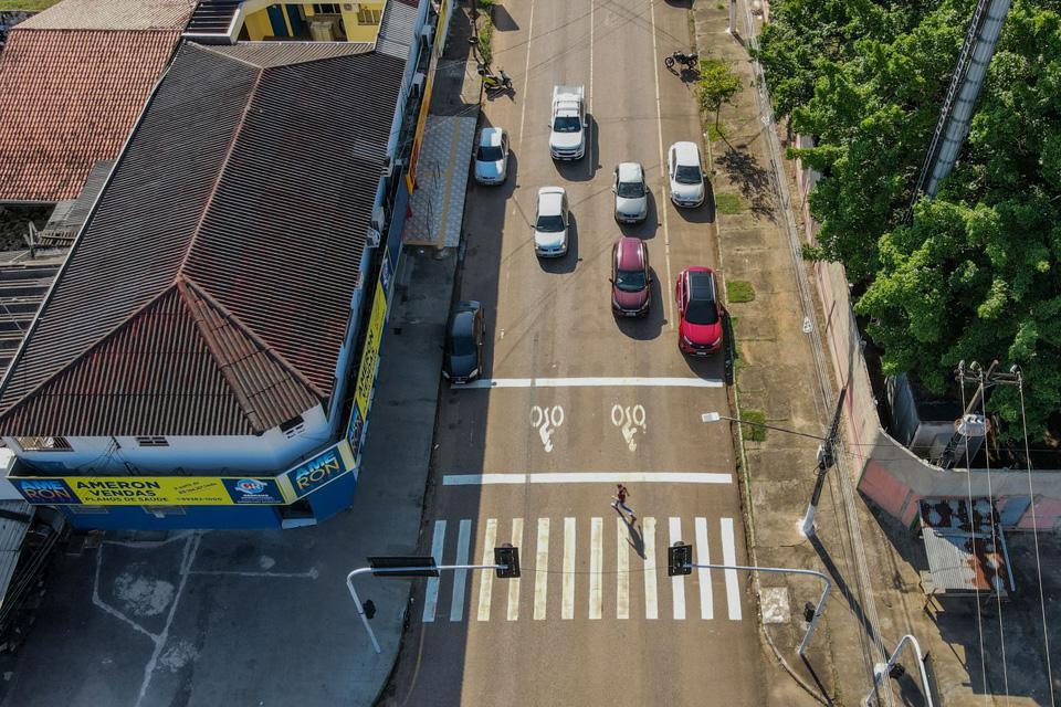 Começa a implantação de bolsões para motociclistas em Porto Velho