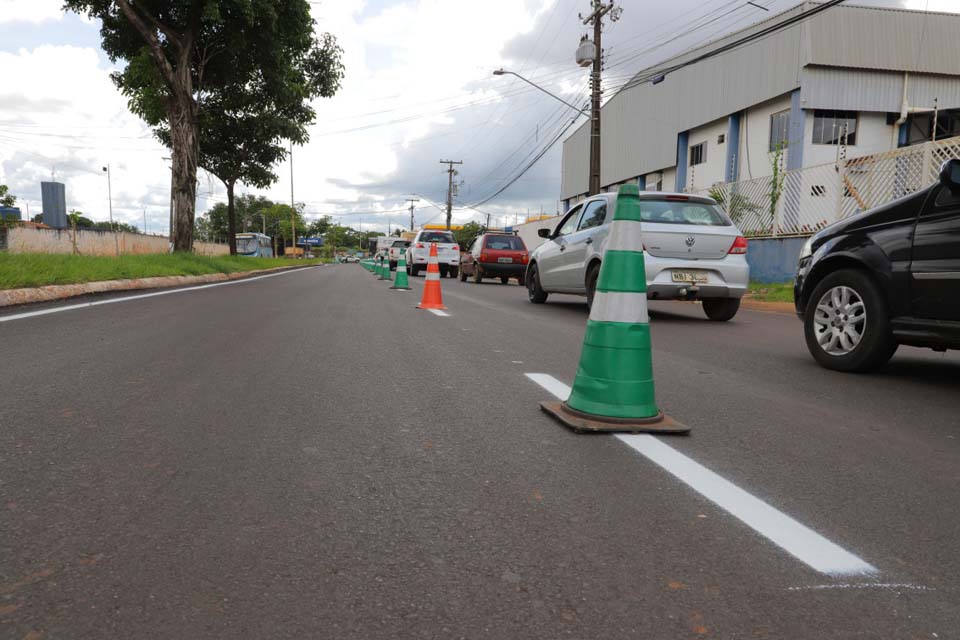 Porto Velho: Sinalização da avenida Prefeito Chiquilito Erse é iniciada após recapeamentov