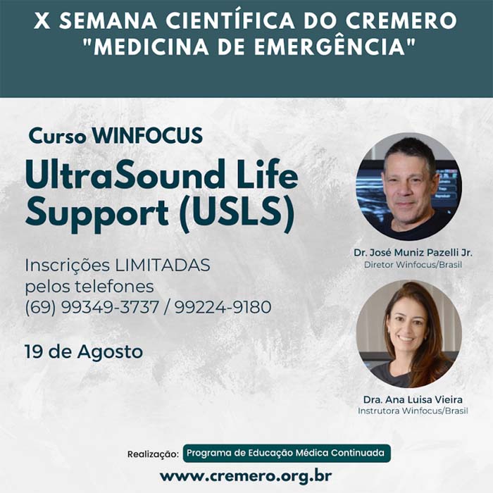 Cremero promove curso de UltraSound Life Support (USLS) durante X Semana Científica