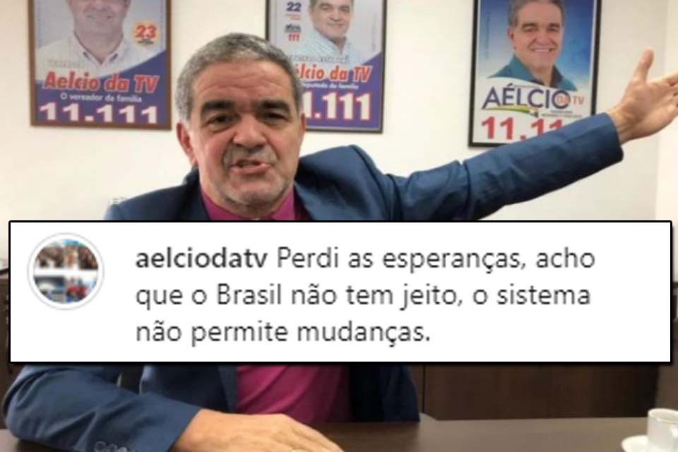 Ao som de Whitney Houston, Aélcio da TV desabafa: “perdi para o sistema”