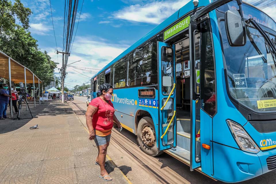 Com novos ônibus, transporte coletivo de Porto Velho tem aumento de 2,5 mil viagens por mês e tempo de espera é reduzido