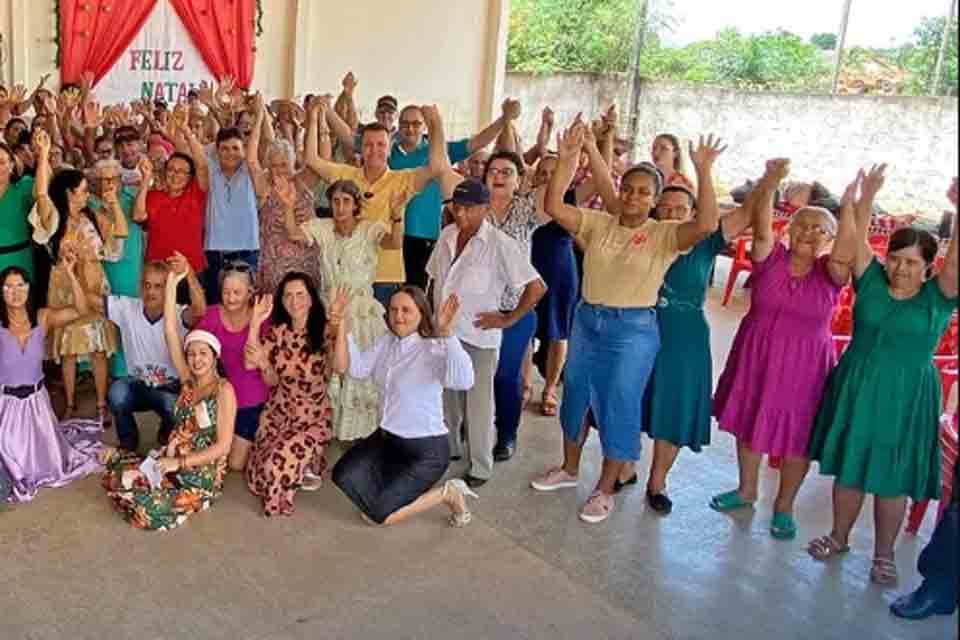 Deputado Luizinho Goebel participa de confraternização do grupo da Melhor Idade em Cabixi