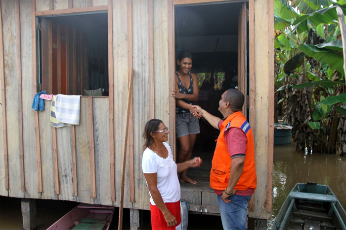 Cheia do rio Madeira impacta diretamente 729 famílias em distritos do Baixo Madeira