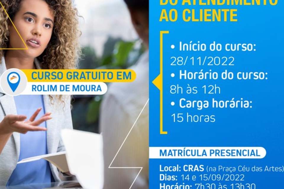 Cursos gratuitos são oferecidos pela prefeitura em parceria com Senac