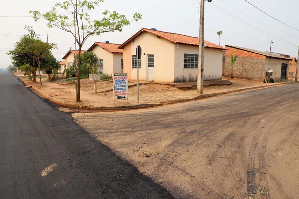 Mais de 16 quilômetros de vias são recapeados no residencial Cristal da Calama emnPorto Velho