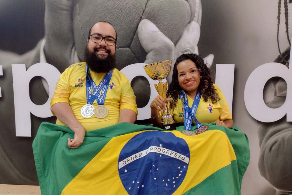 Brasil fatura ouro e prata no Desafio de Bocha Paralímpica em Roma