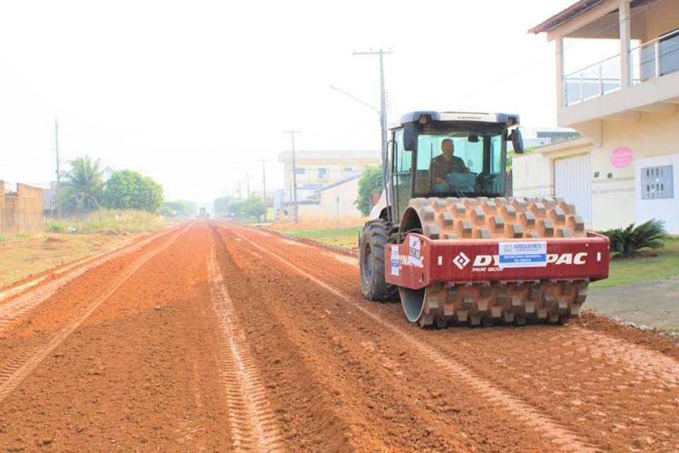 Iniciado serviço para pavimentação asfáltica da Avenida Campinas