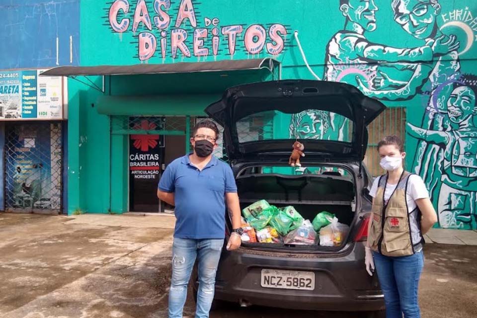 Cáritas apoia a Campanha SOS.RO com distribuição de alimentos