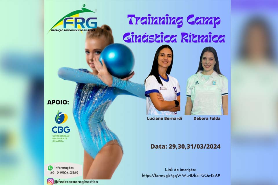 GINÁSTICA RÍTMICA: Training Camp de Ginástica Rítmica encerra nesse domingo, 31