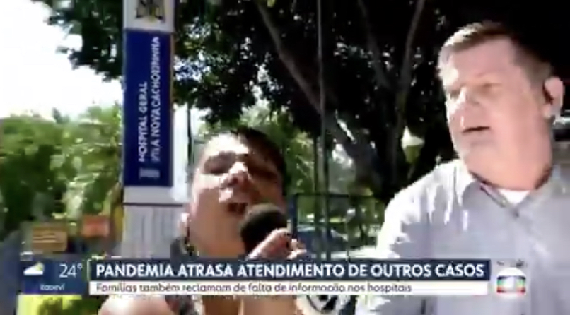 Vídeo - Mulher interrompe reportagem da Globo e protesta: 'Bolsonaro tem razão'
