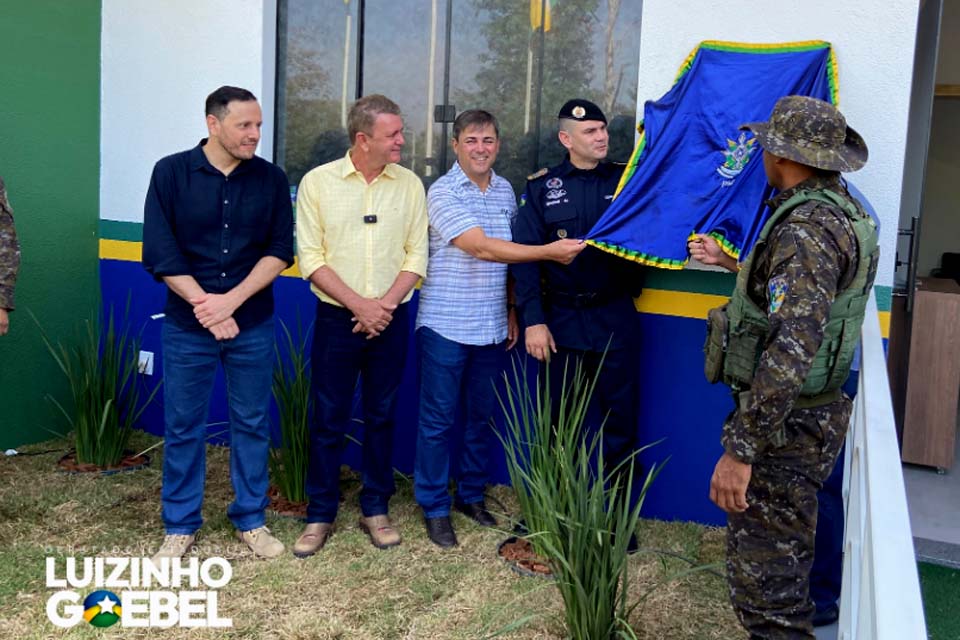 Deputado Luizinho Goebel participa de inauguração das instalações do Terceiro Pelotão da Polícia Militar Ambiental de Vilhena