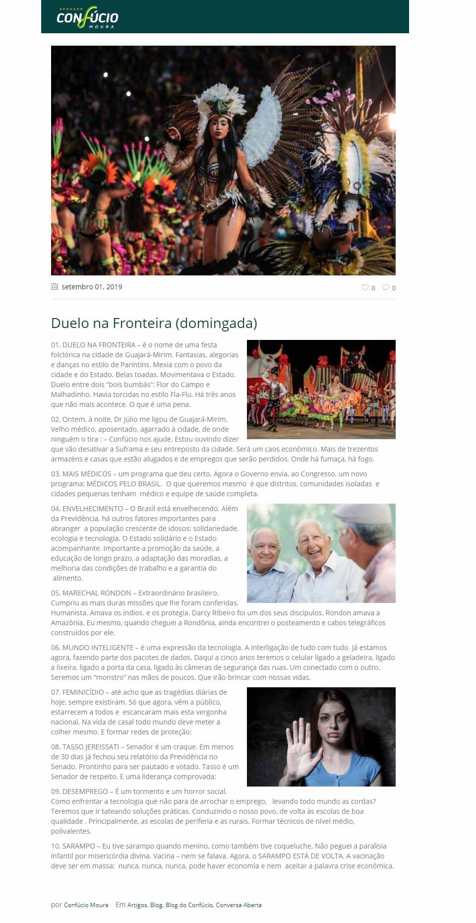 Confúcio fala sobre possível fechamento da Suframa em Guajará-Mirim e fica estarrecido com dados sobre feminicídio no Brasil