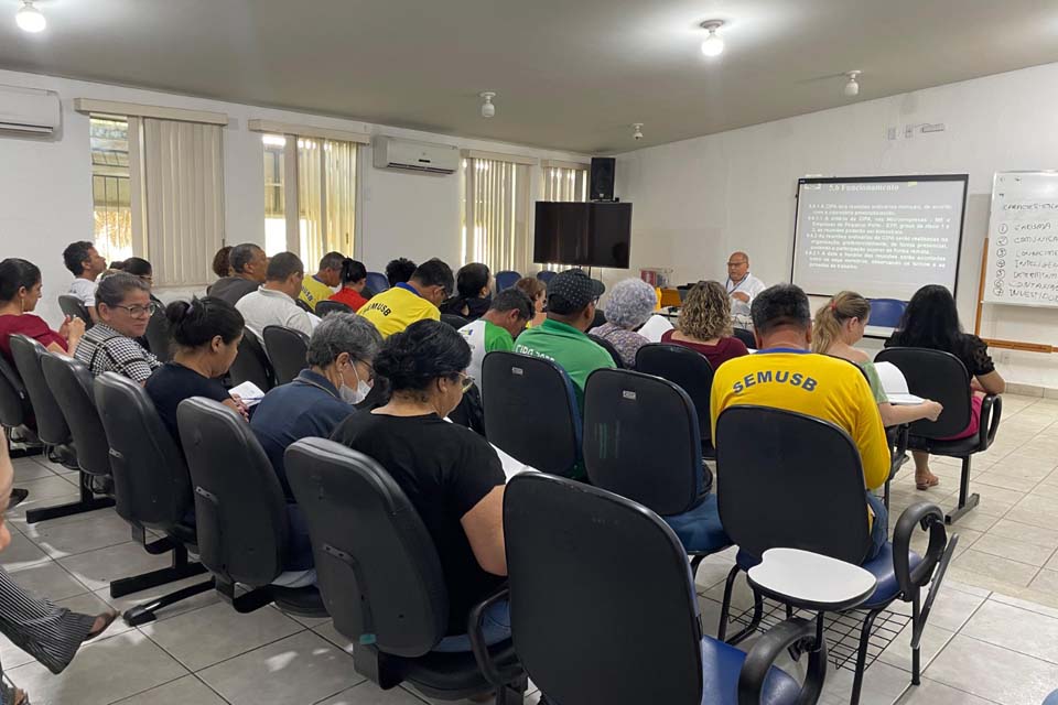 Semusa de Porto Velho leva capacitação sobre prevenção a acidentes de trabalho para servidores