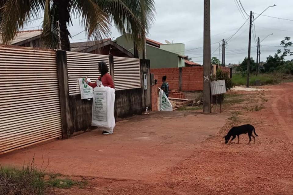 Loteamento Ananias em Pimenta Bueno é incluído pela prefeitura no serviço de coleta seletiva