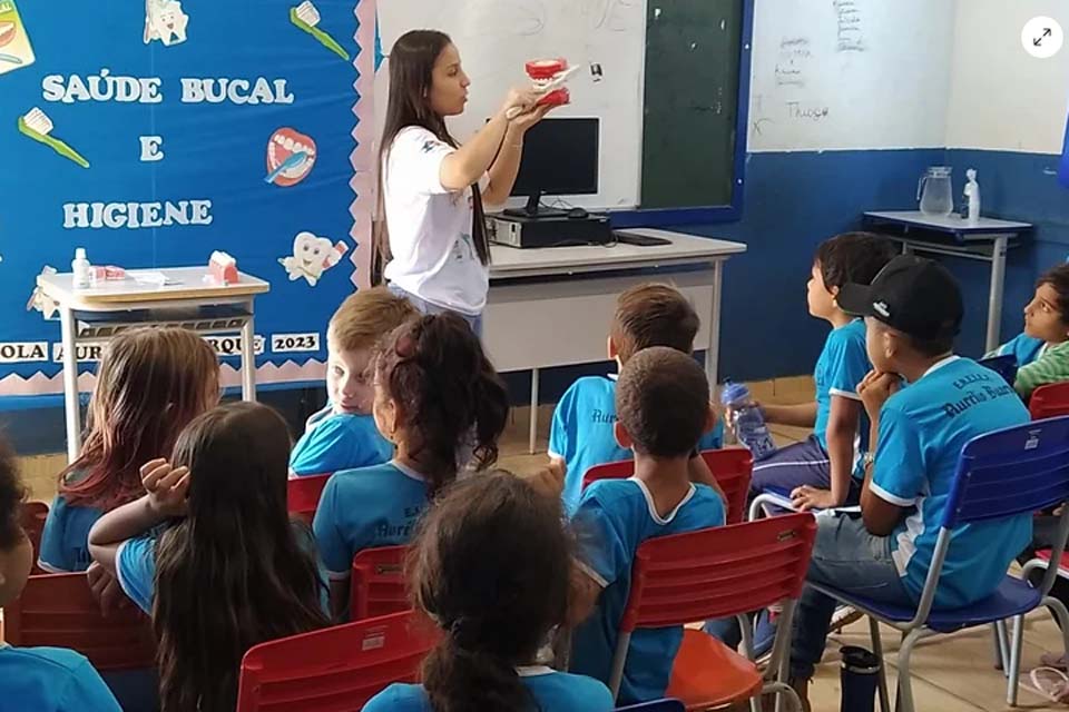 Programa Saúde na Escola realiza ações sobre saúde bucal nas escolas municipais