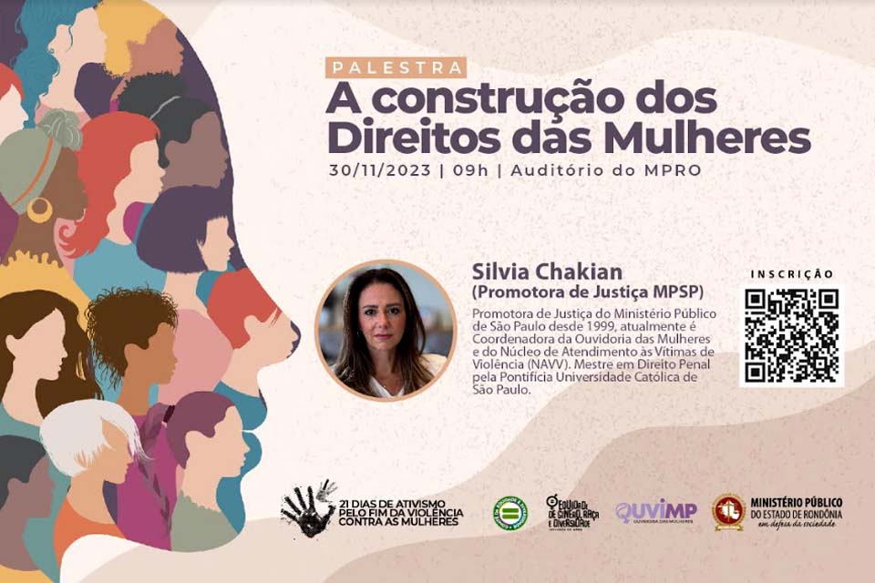 MPRO divulga programação da campanha de “21 dias de ativismo pelo fim da violência contra as mulheres”