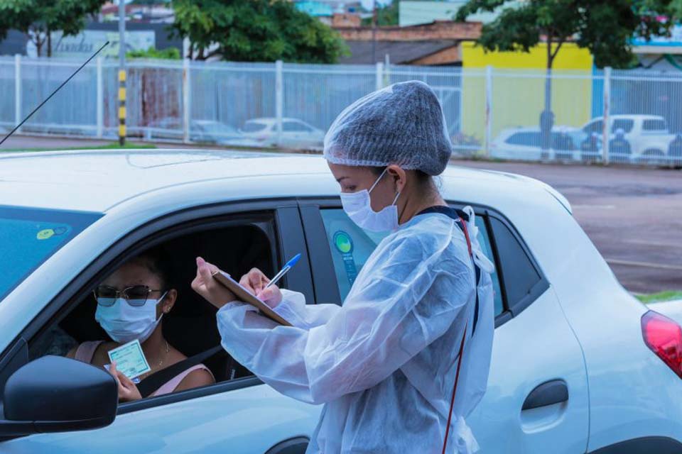 Município vai ter ações do drive-thru de testagem rápida para covid-19 no próximo sábado