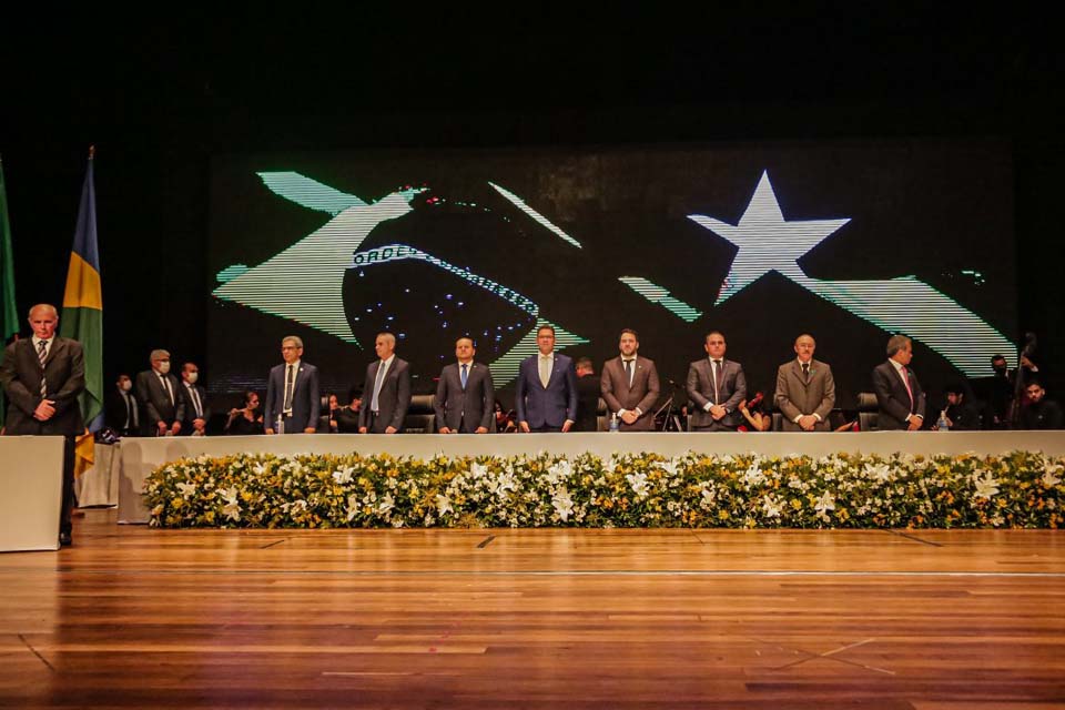 Decano representa Poder Judiciário na posse do Governador Marcos Rocha