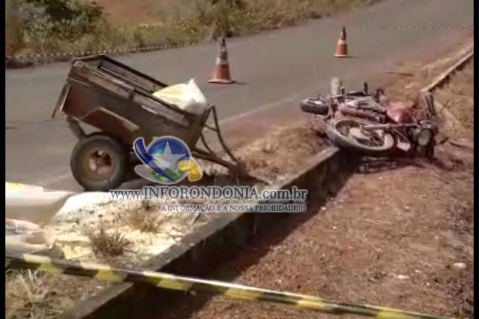 Motociclista morre em acidente na RO-481 em Nova Brasilândia